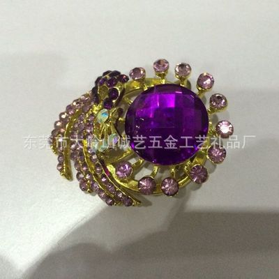 璀璨綻放的匠心之作 奧地利進口水晶鑲鉆花卉胸針，工廠直供歐美高檔DIY禮品